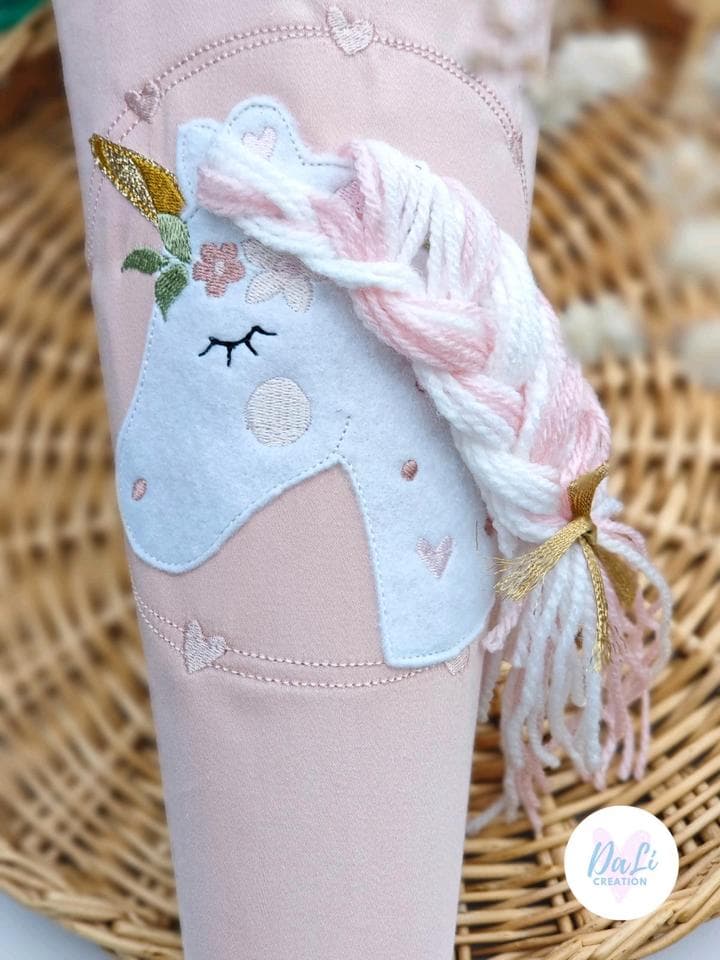 Schultüte mit Pferd und Einhorn