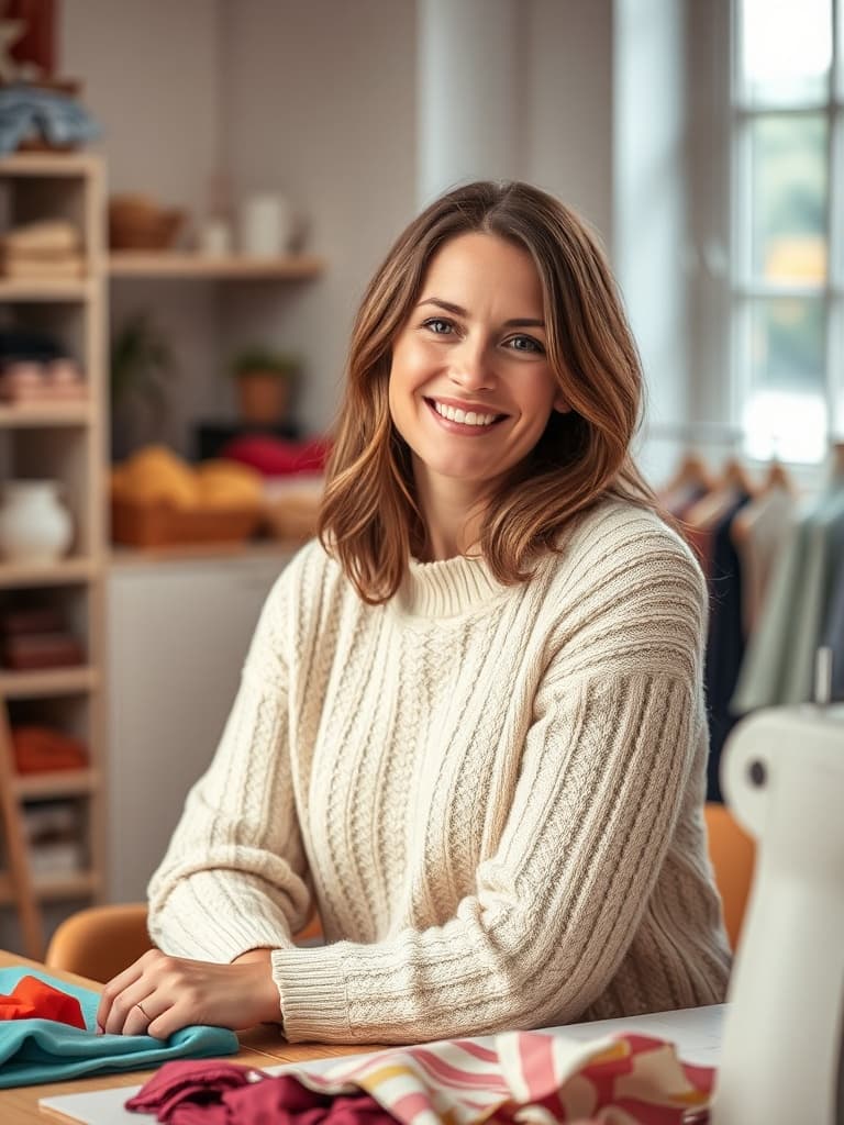 Lisa — Gründerin und Näherin hinter Hej Susi Studio